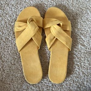 yellow h&m sandals